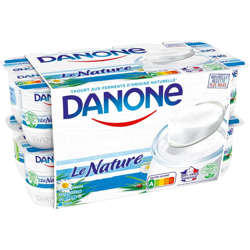 “Nature” yogurt 16x125g - Danone