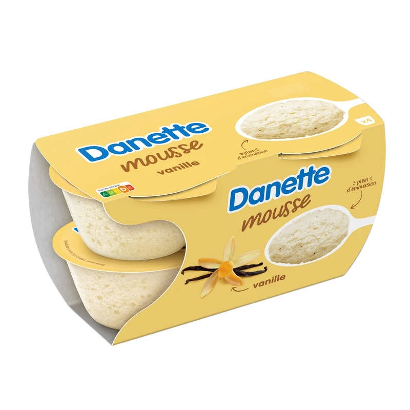 Danette Mousse Baunilha 60g X4