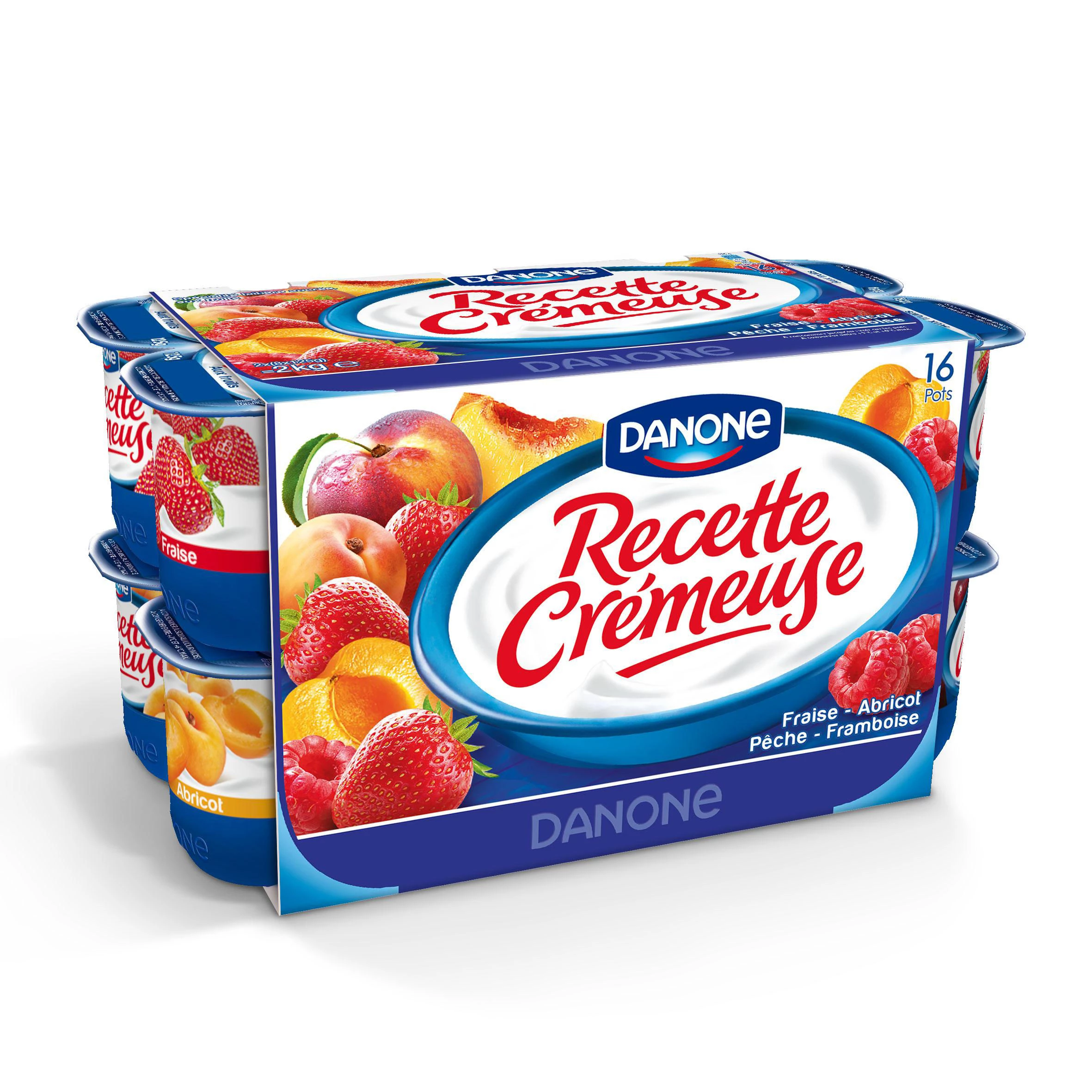 Variegated Creamy Yogurt Recipe 16x125g - Danone