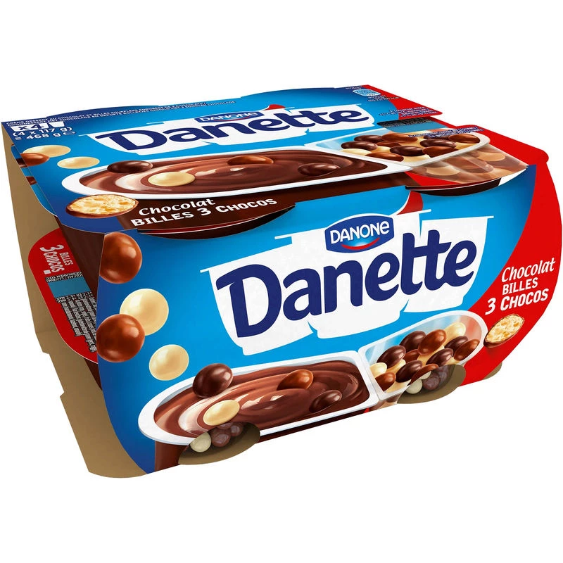 Yogurt Pop Choco 3 Chocolates Danette 4x11 - DANONE