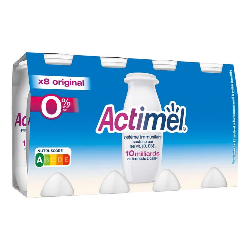 Обычный питьевой йогурт 0% мг 8х100г - Actimel