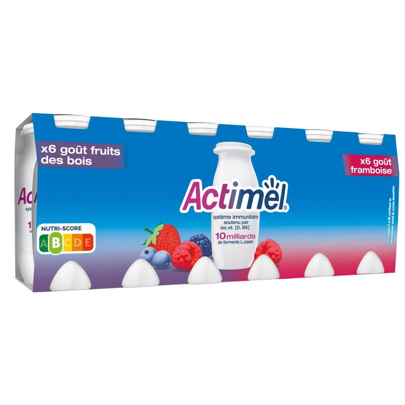 Raspberry and forest fruits yogurt drink - ACTIMEL