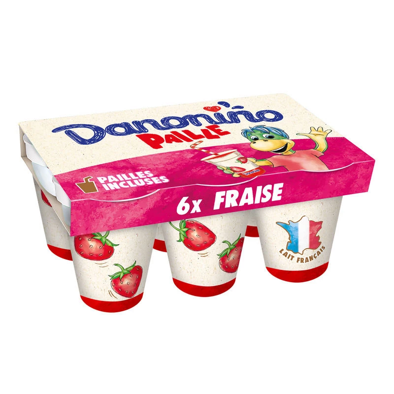 Danonino Paille Fraise 6x100g