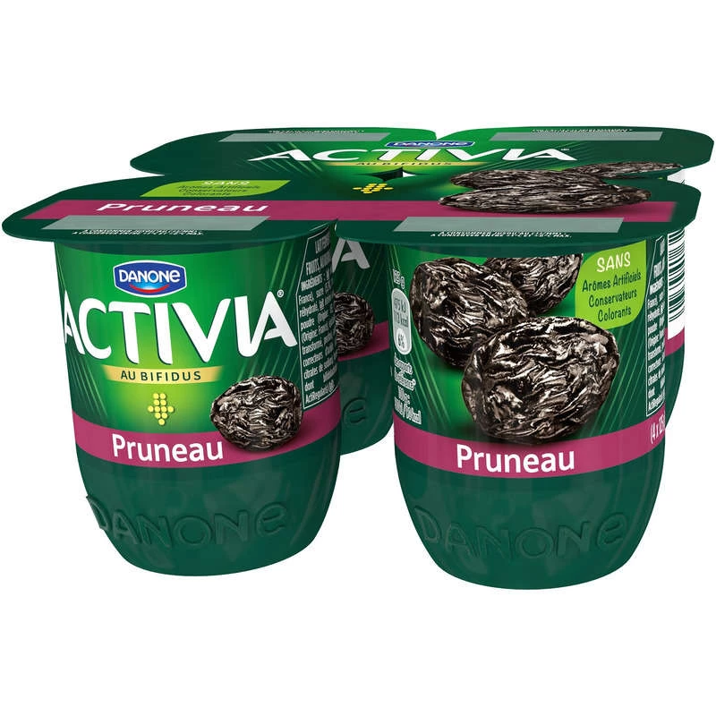 4 Bifidus Prune Fruit Yogurt - Activia