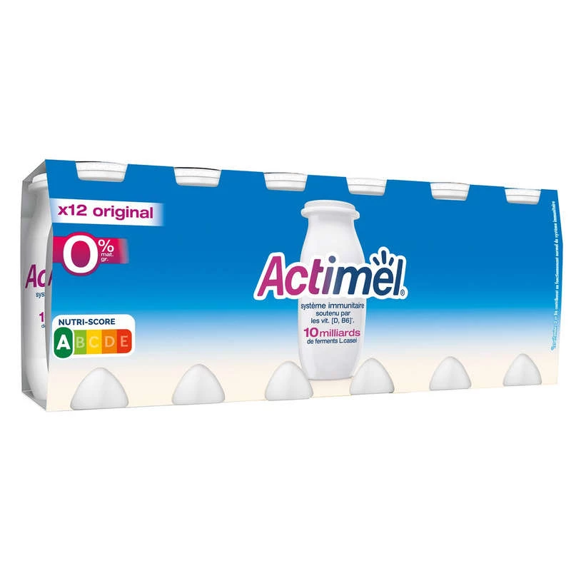 Plain drinking yogurt 0% fat - ACTIMEL