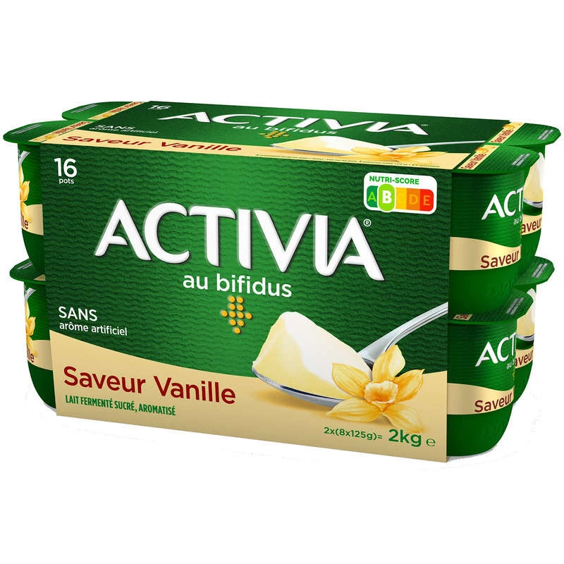 Vanilla yogurt Bifidus 16x125g - Activia