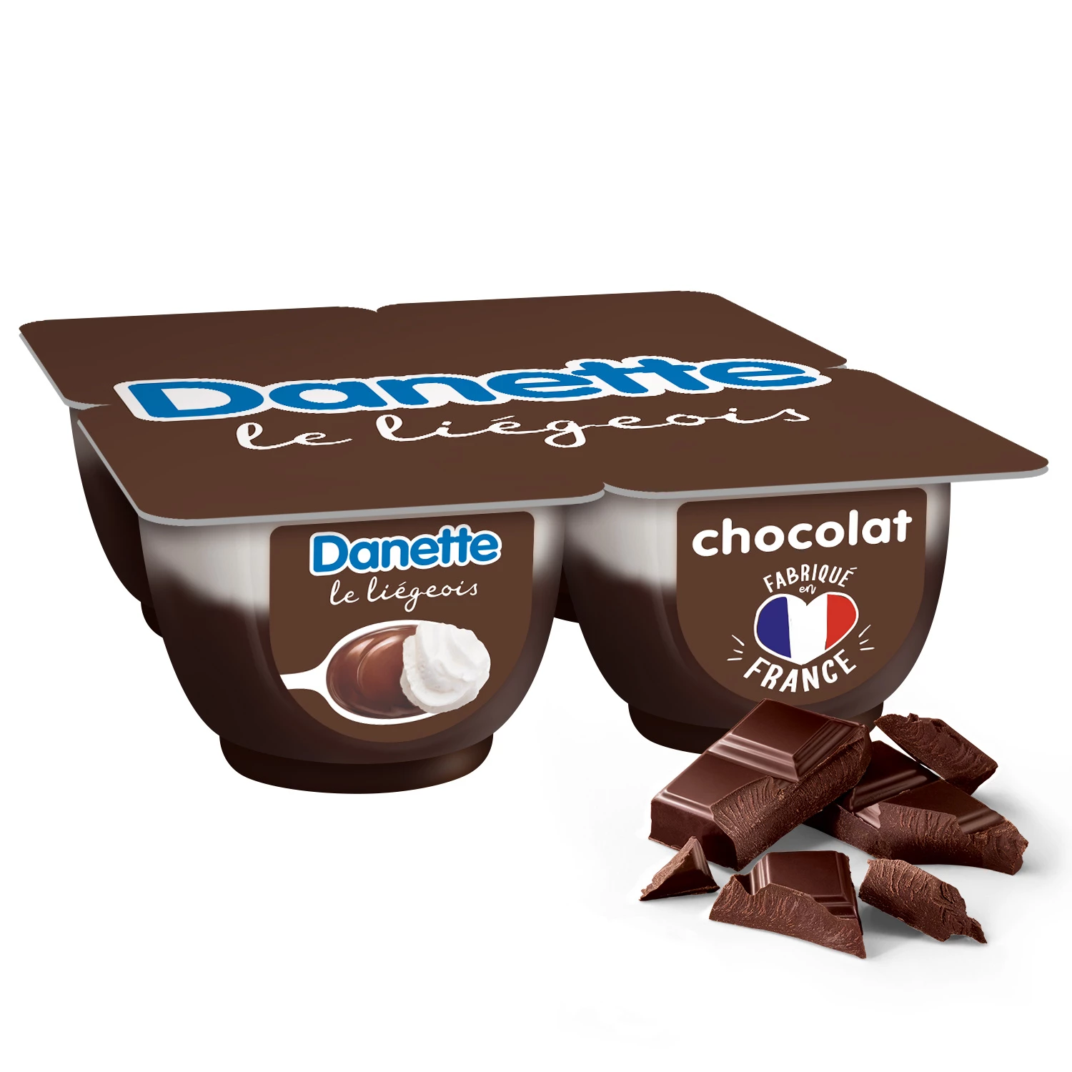 Danette Liegeois Chocolat 4x10