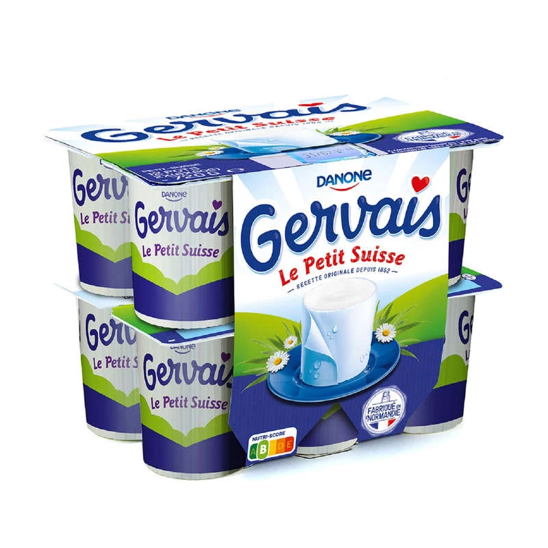 Petits Suisses Nature 9.5% Mg 12x60g - Gervais