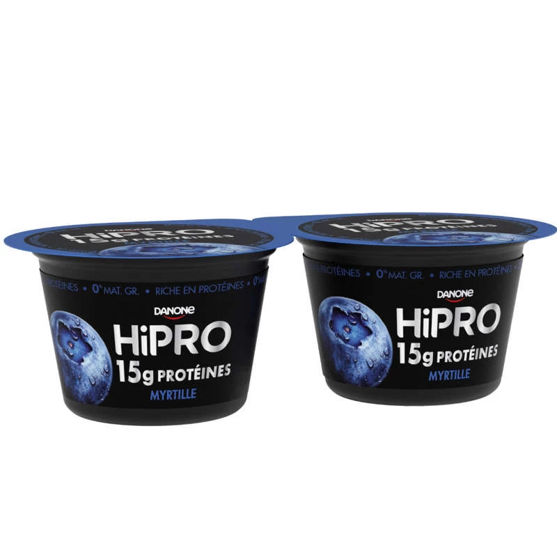 Blueberry Protein Yogurt 0% Mg Hipro 2x160g - Danone
