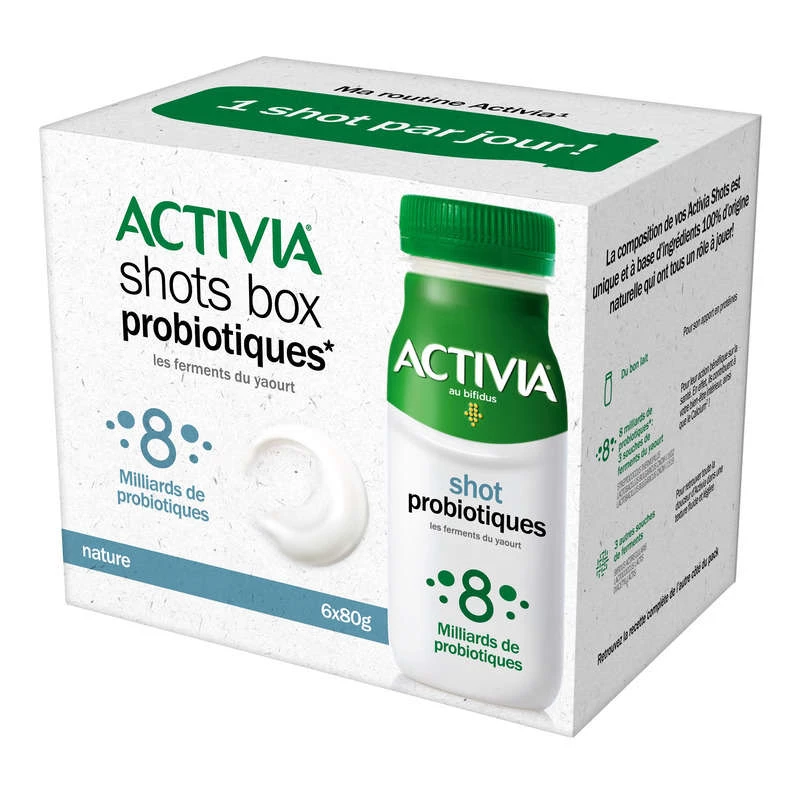 Activia Shot Nat Probiotic 6x8