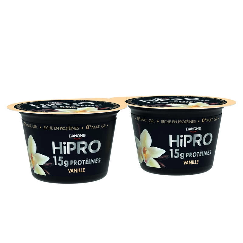 Vanilla Protein Yogurt 0% Mg 2x160g - Hipro