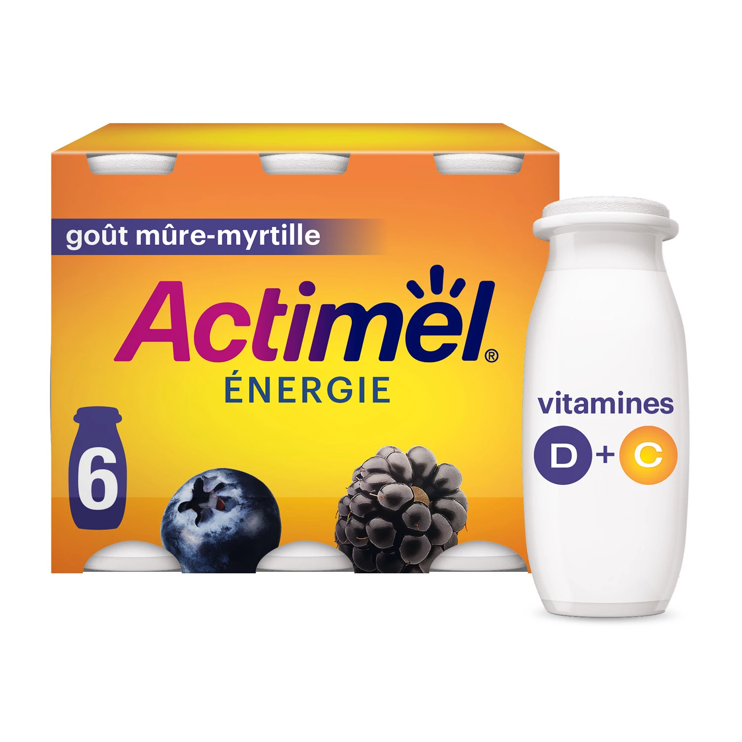 Yaourt à boire mûre myrtille - ACTIMEL
