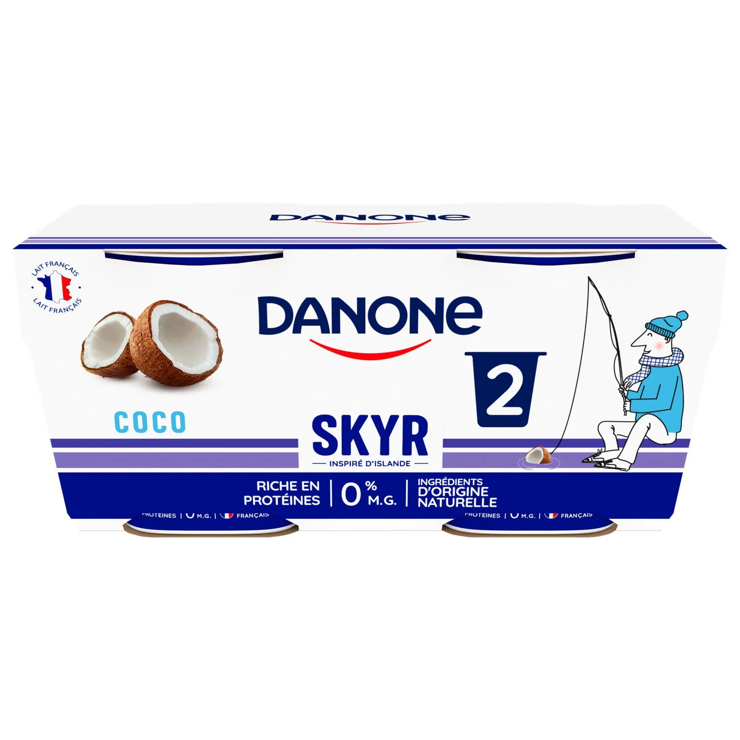 Skyr Coco 0% Mg 2x140g - Danone