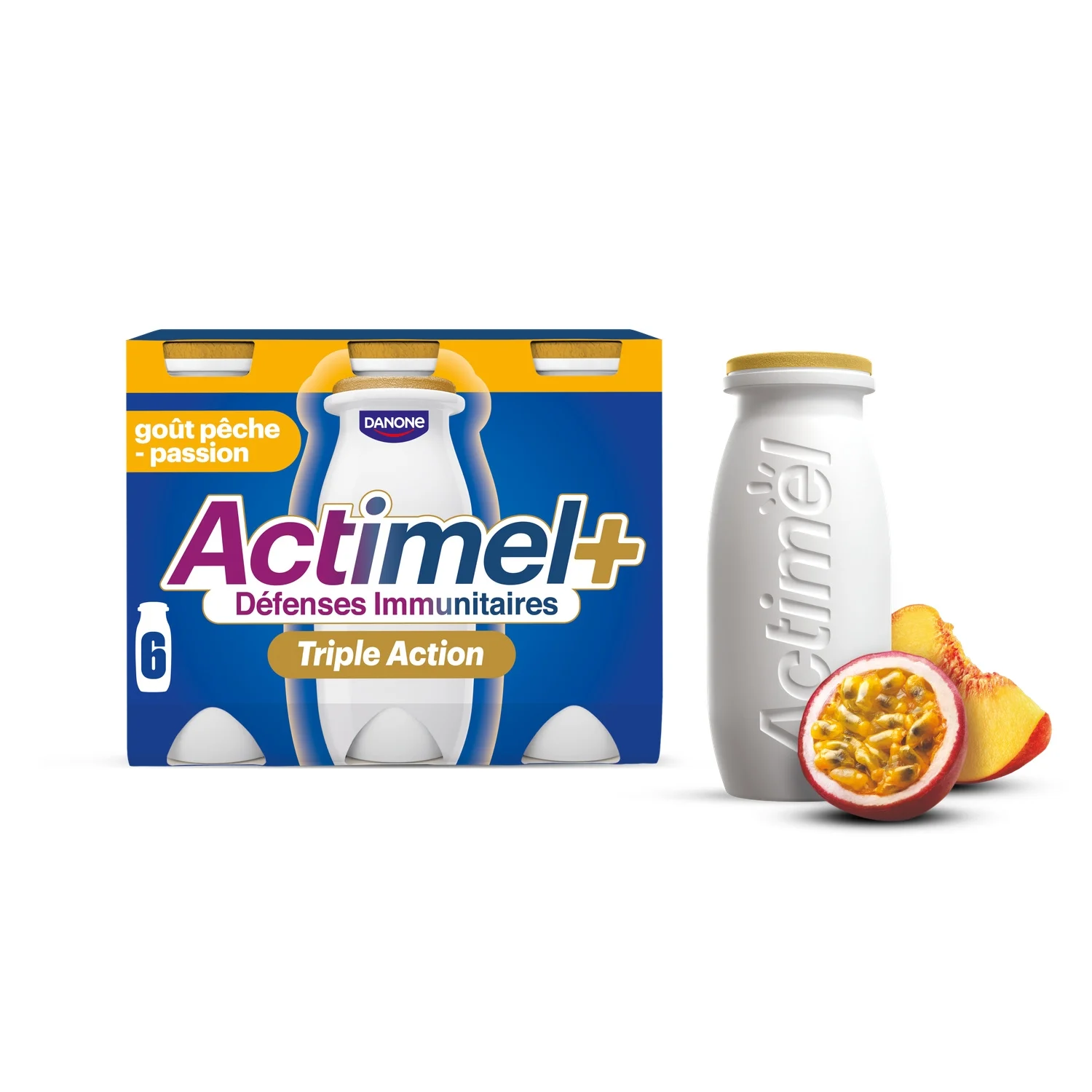 6x100g Tr Ast Pech Pas Actimel - ACTIMEL