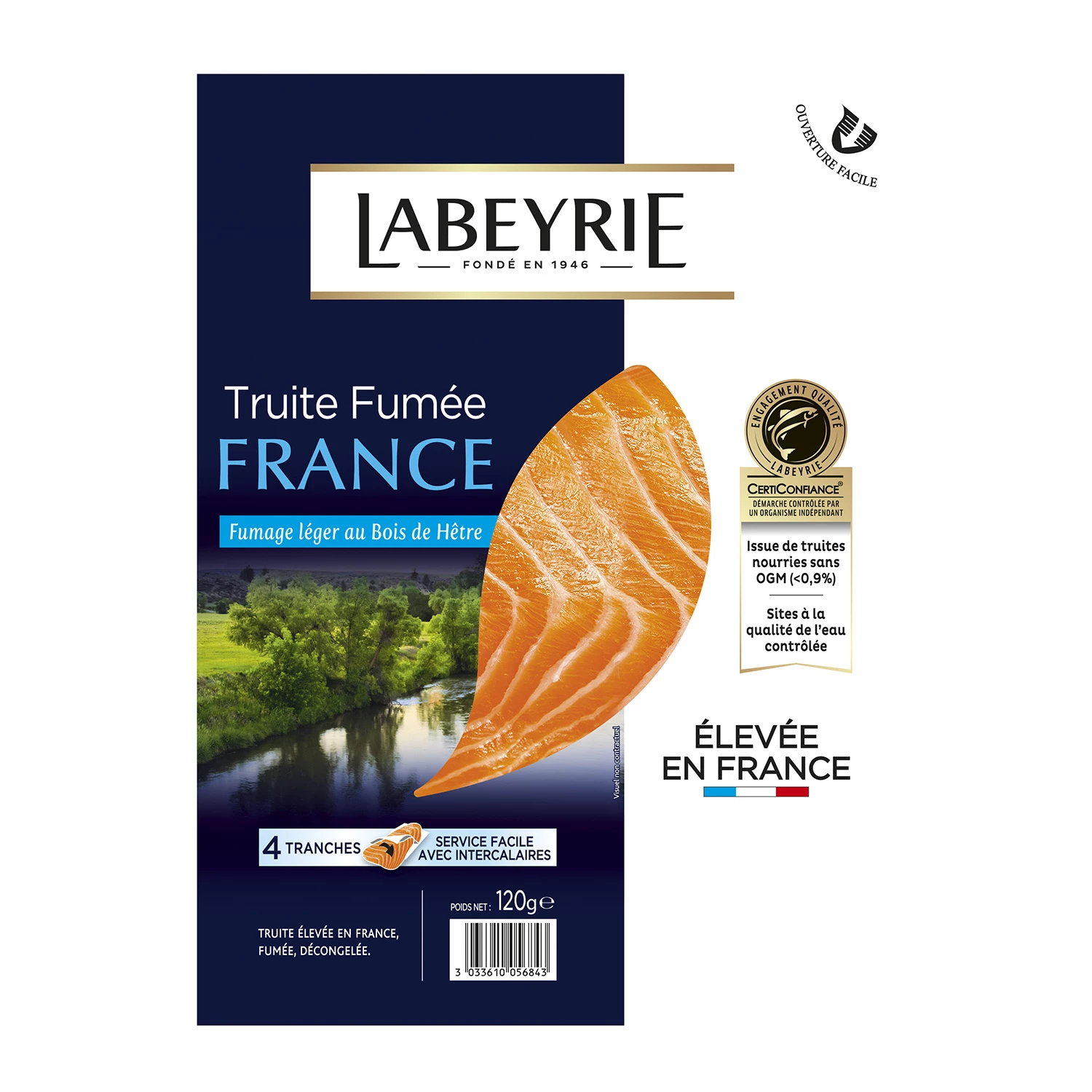 Truite Fumee France 4 Tr 120g