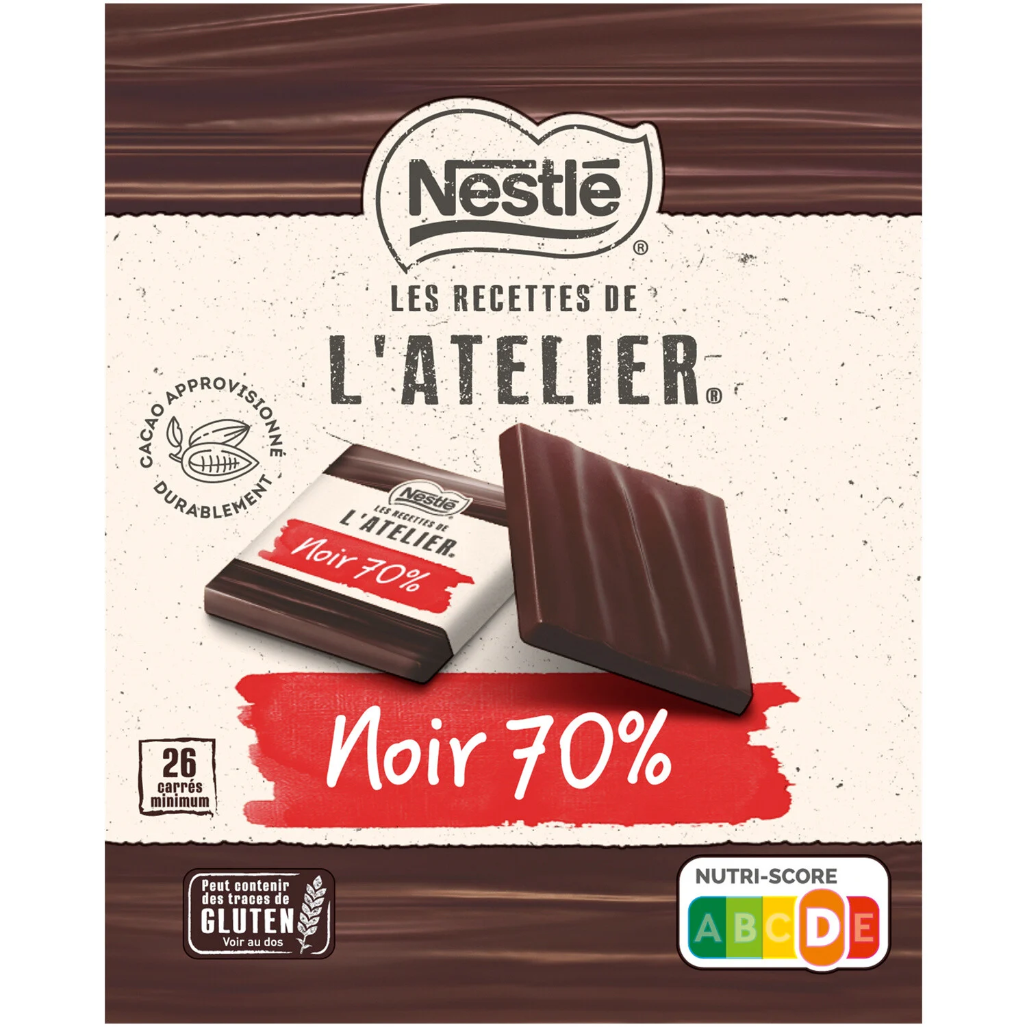 Cuadritos de Chocolate Negro 70% - LES RECETTES DE L’ATELIER NESTLÉ