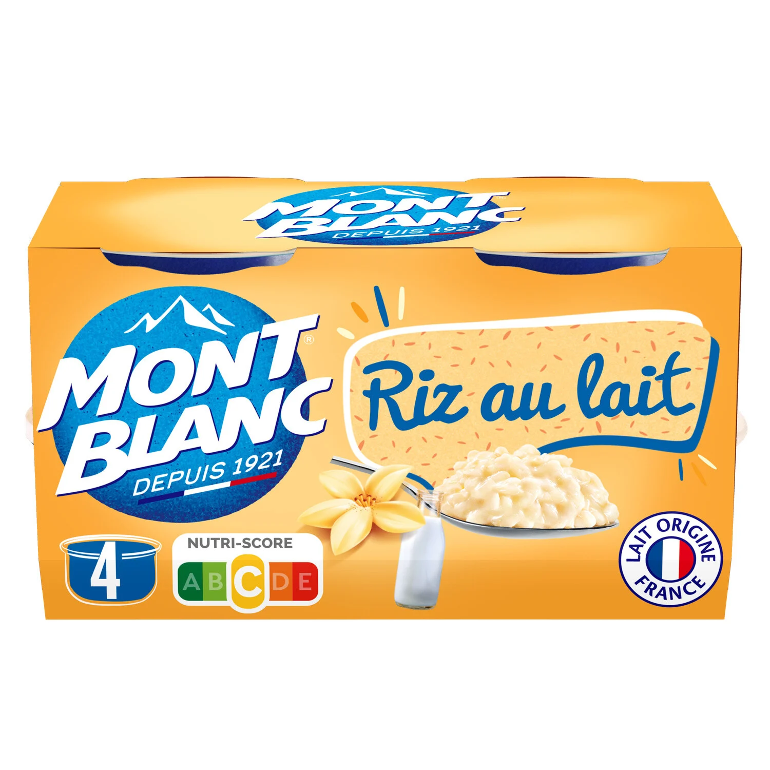 Rice Pudding Desserts 4x125g -  Mont Blanc