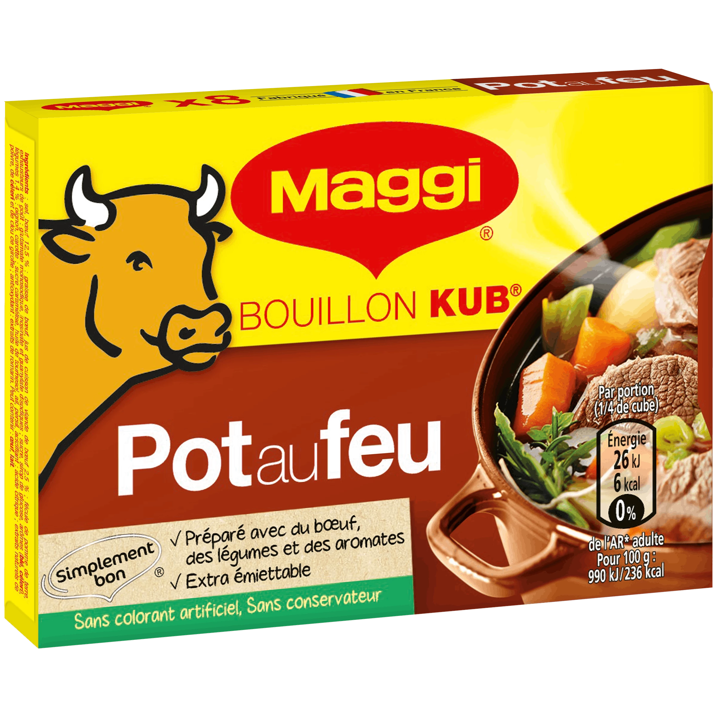 Bouillon KUB boeuf x8 - MAGGI