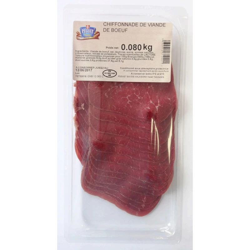 Chiffonnade Viande De Boeuf 80