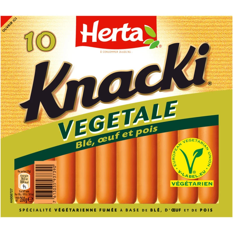 Herta Knacki Vegetale 350g X10