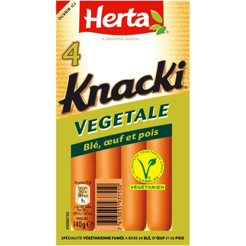 Herta Knacki Vegetale 140g Kch