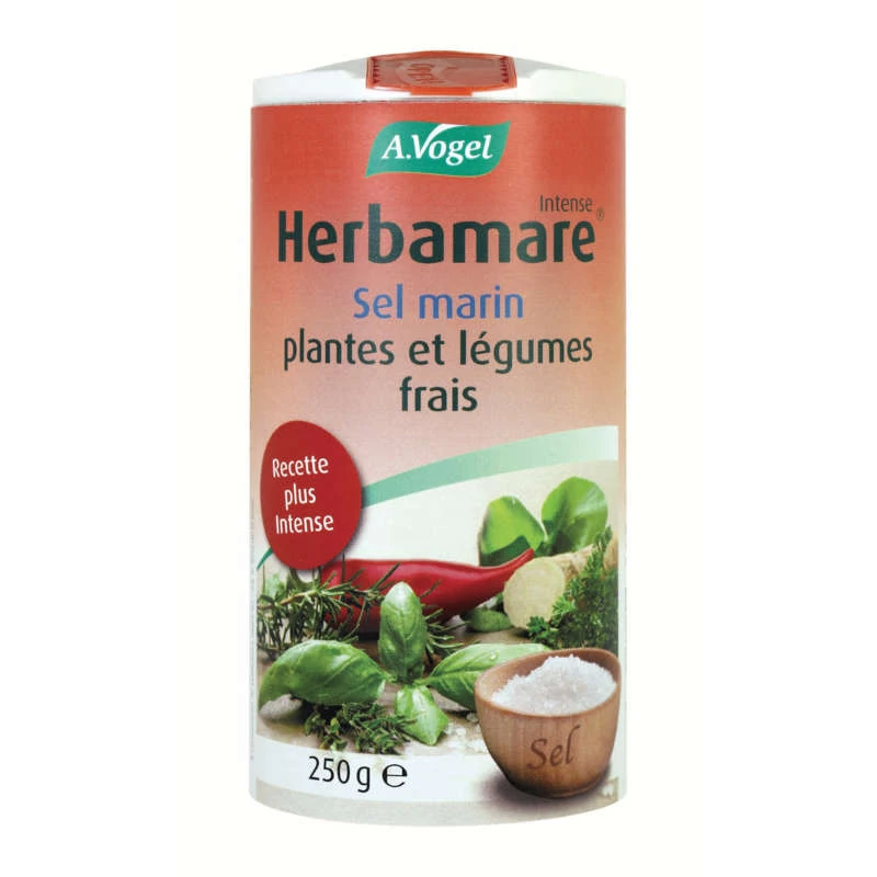 Sal marinho, plantas e vegetais frescos, 250g - HERBAMARE