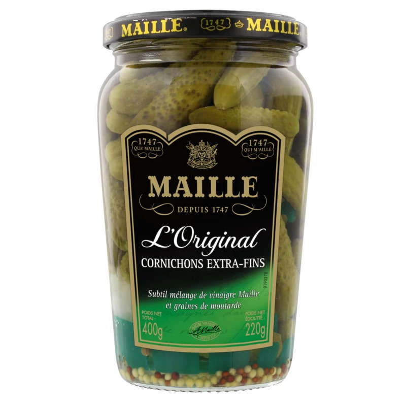 Cornichons Extra-Fins l'Original, 220g - MAILLE