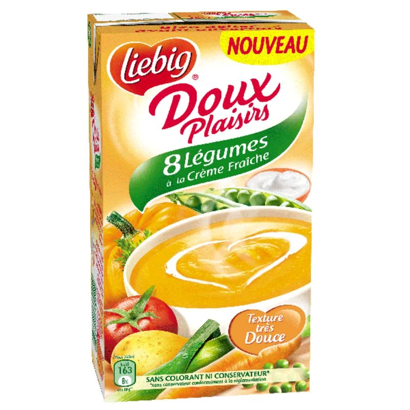 Soupe 8 légumes/crème fraîche 1L - LIEBIG