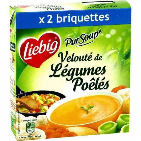 Soupe PurSoup Velouté Légumes Poêlé, 2x30cl -LIEBIG
