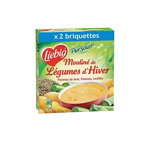 Vegetales de invierno de sopa Moulinée, 2x30cl -liebig