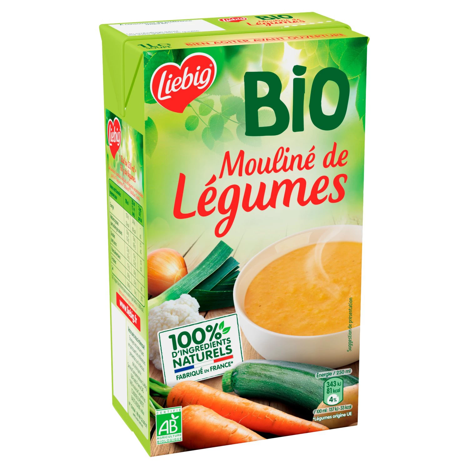 Mouliné de Verduras Ecológico 1l - LIEBIG