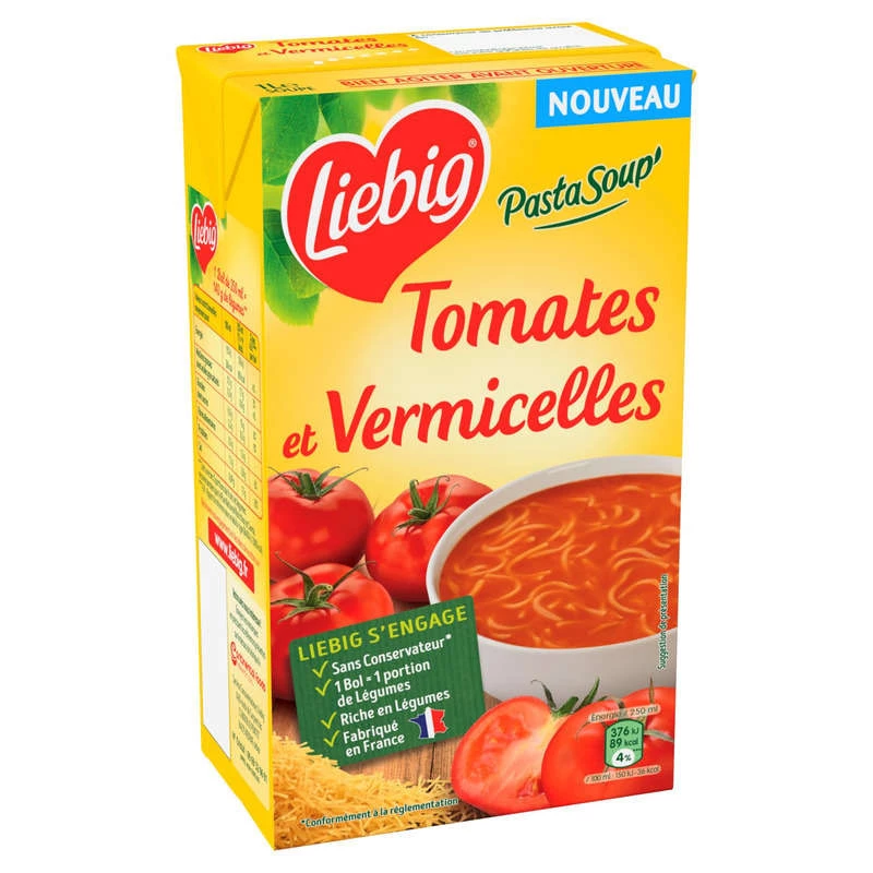 Soupe Duo de Tomate & Légumes, 1l -LIEBIG