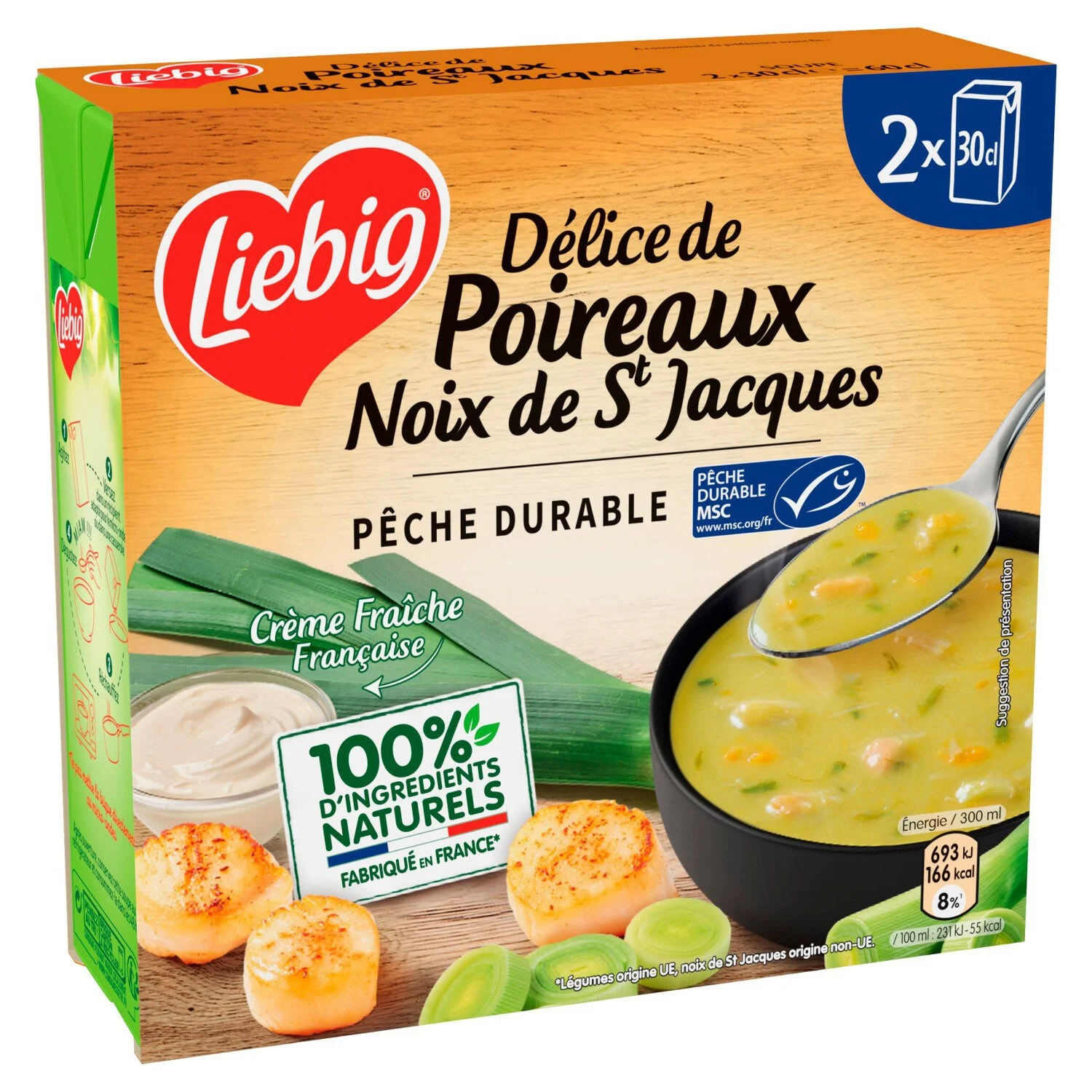 Leek and Scallop Soup 2x30cl -  Liebig