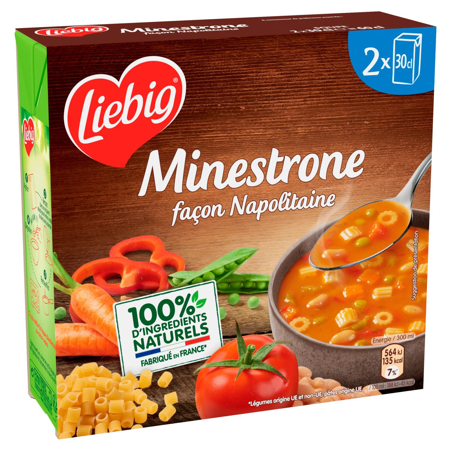 Neapolitan style soup in 2 bottles of 30cl -LIEBIG