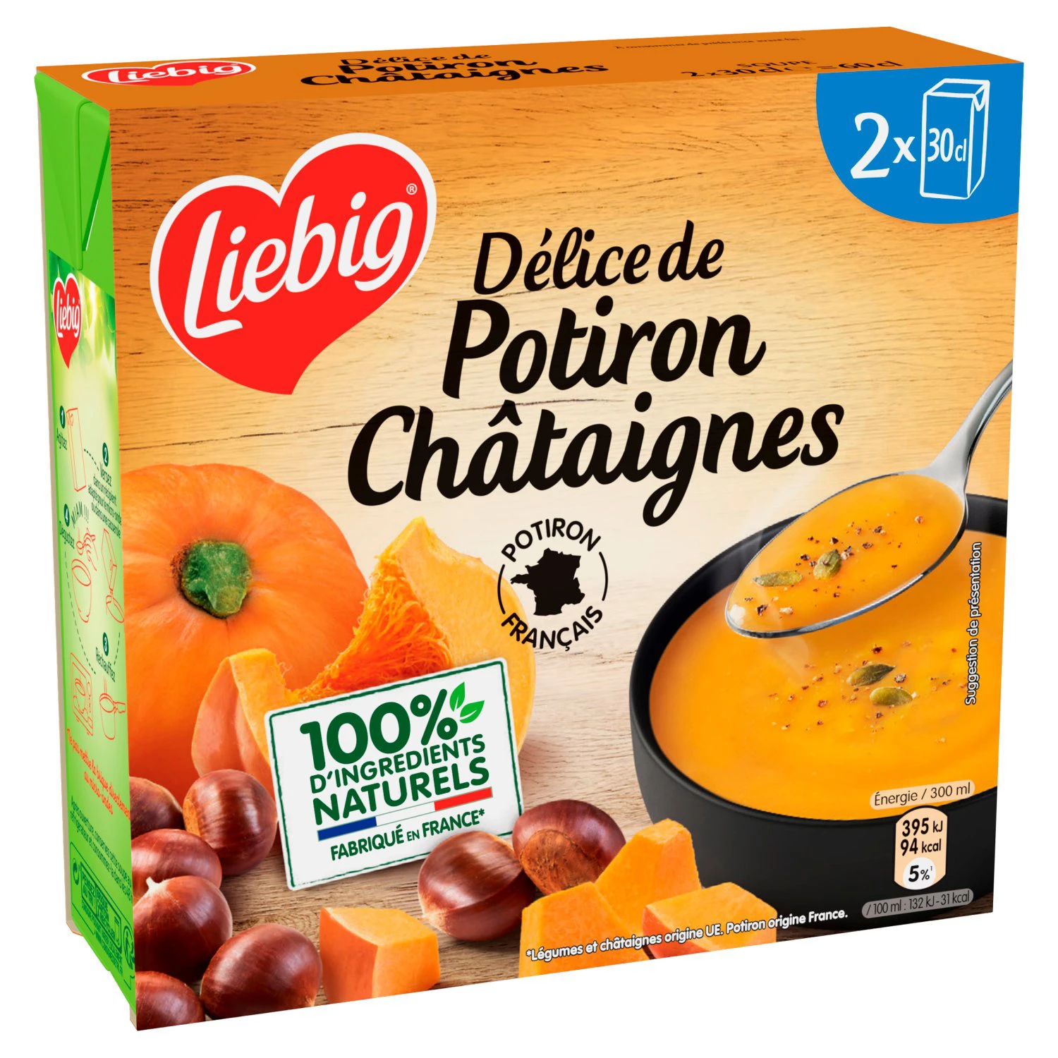 Soupe Potiron Français & Châtaignes, 2X30cl - LIEBIG