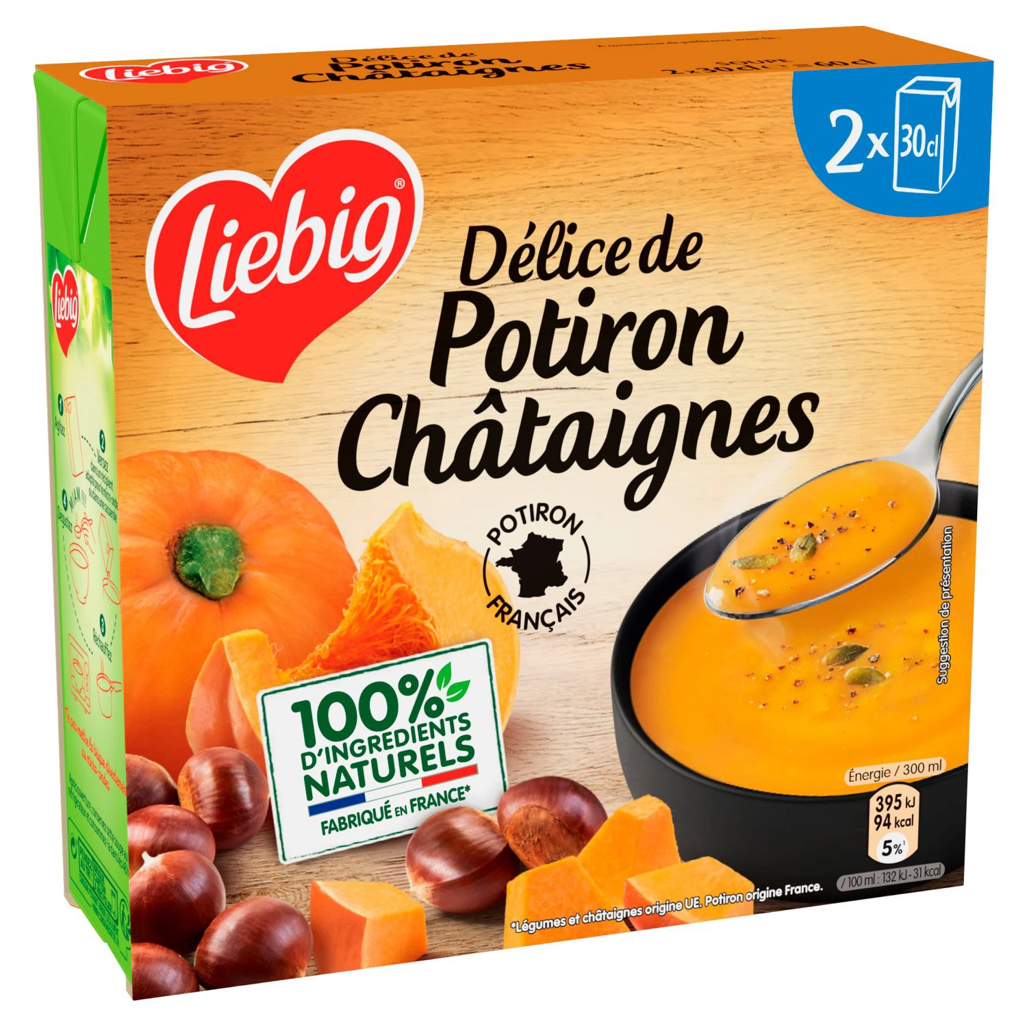 Sopa Francesa de Abóbora e Castanha, 2X30cl - LIEBIG