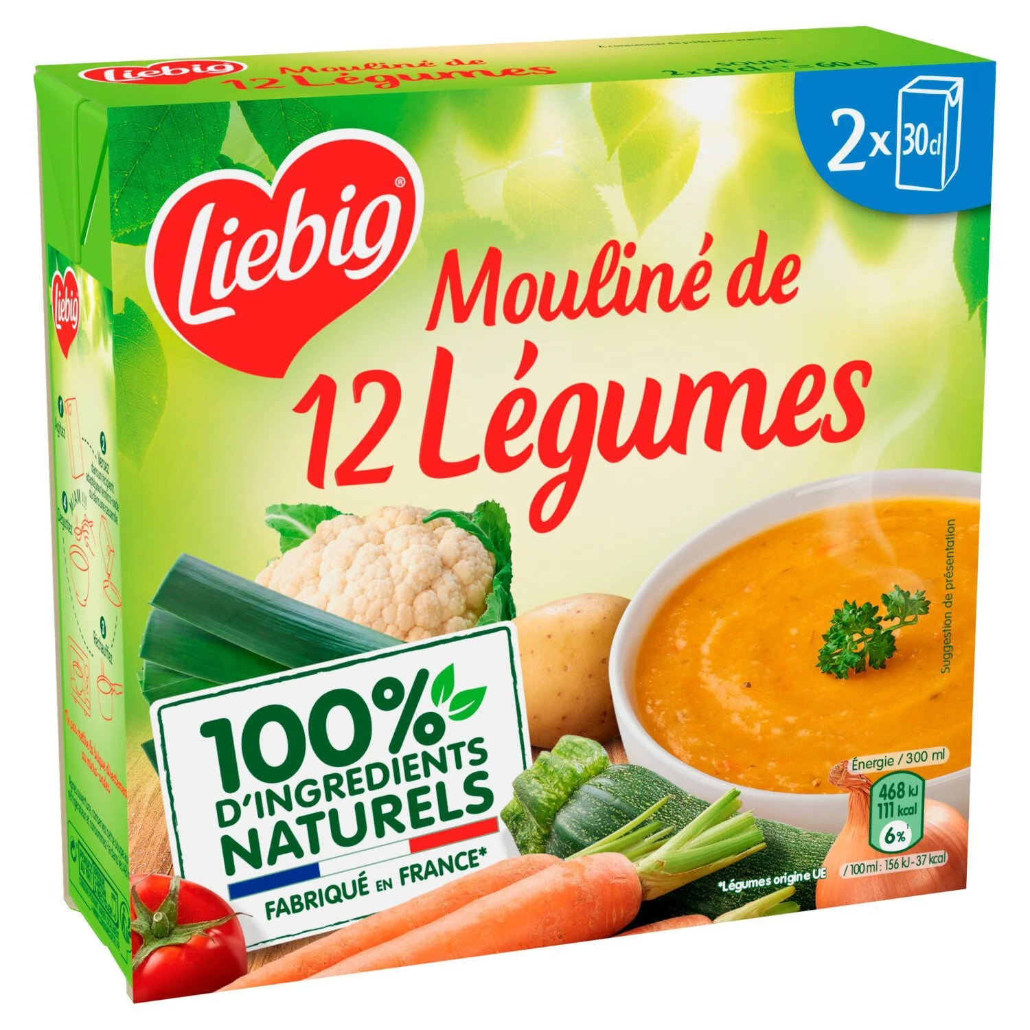 Mouliné Of 12 Vegetables 2x30cl - Liebig