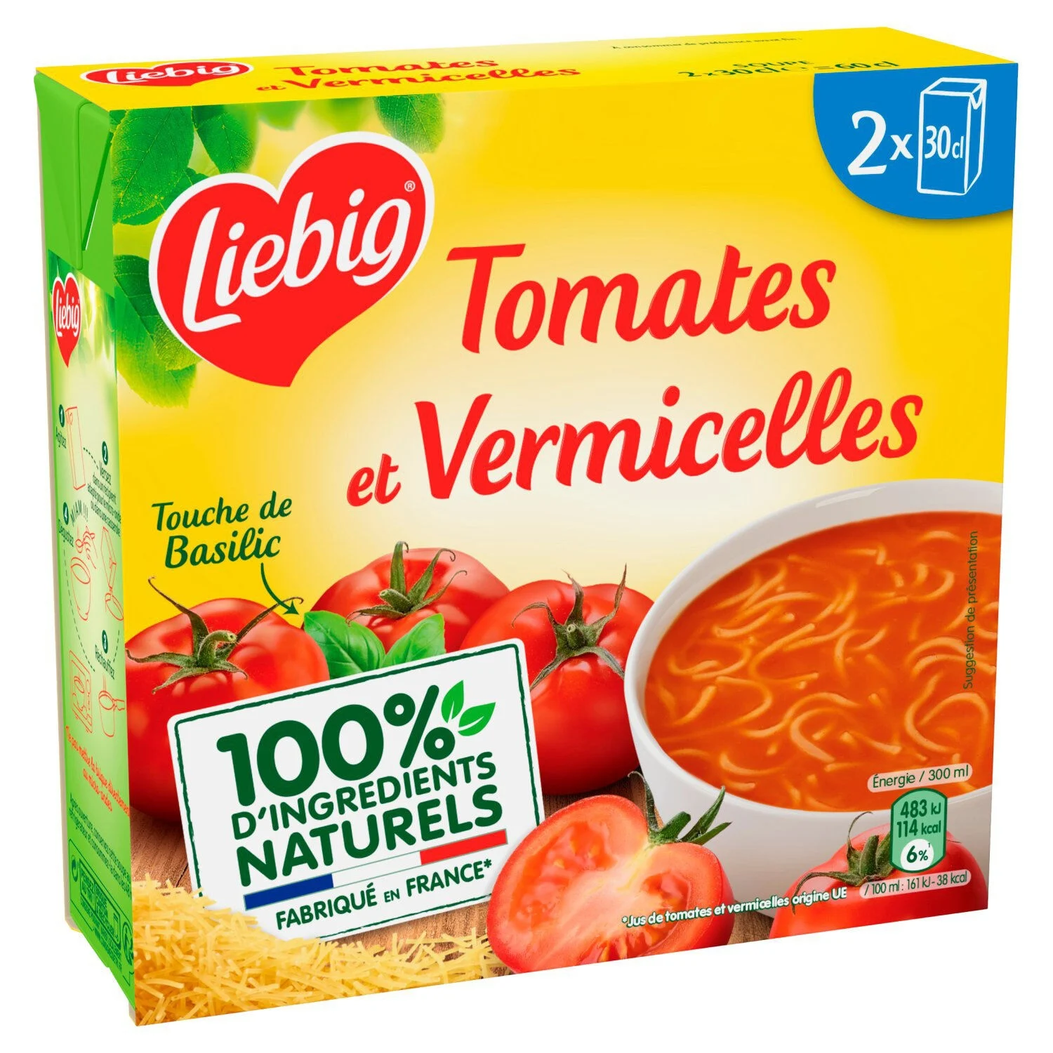 Mediterranean tomatoes and 2x30cl pasta - Liebig