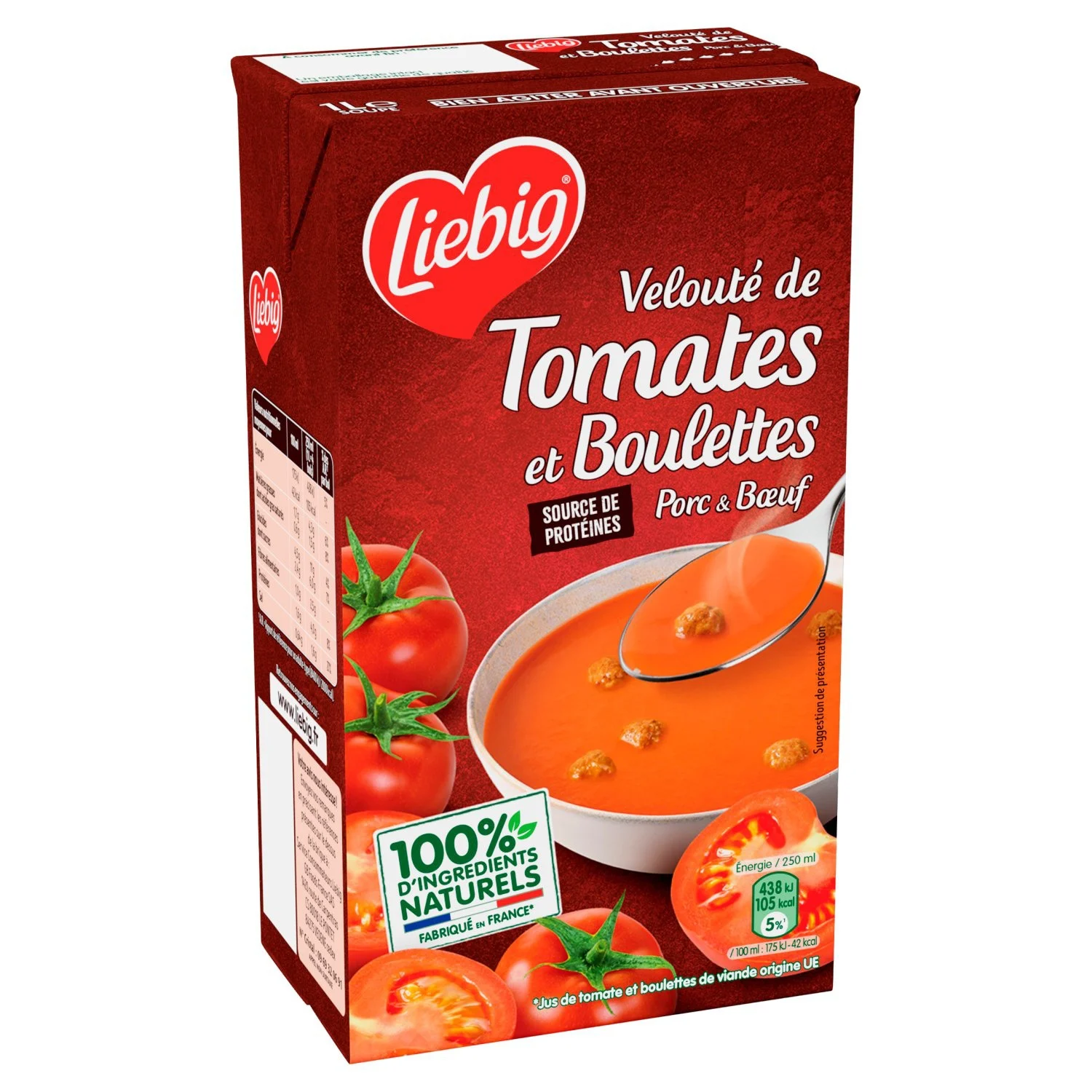 Tomato Cream and Pork and Beef Meatballs 1l - Liebig