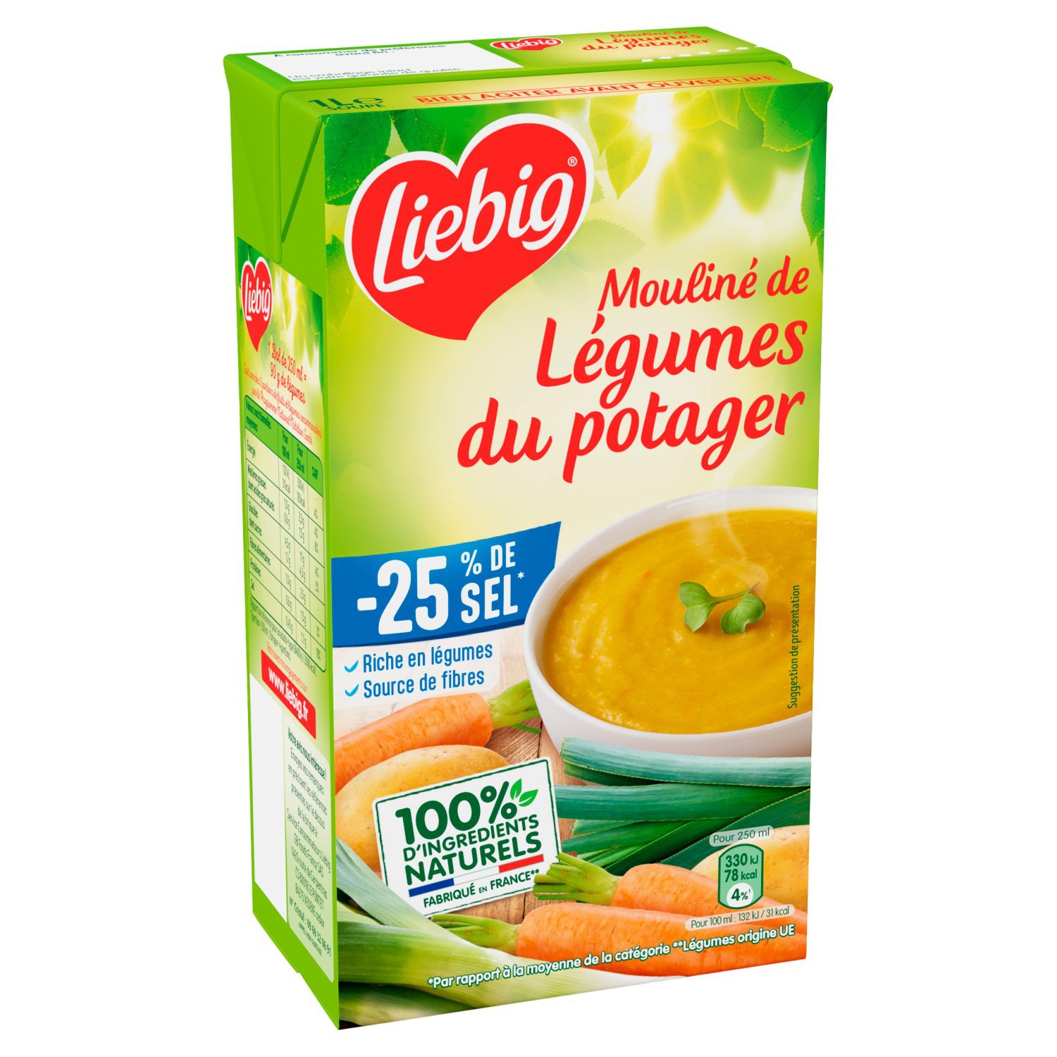 Mouline de legumes du potager -25 % de sel, 1 L - LIEBIG