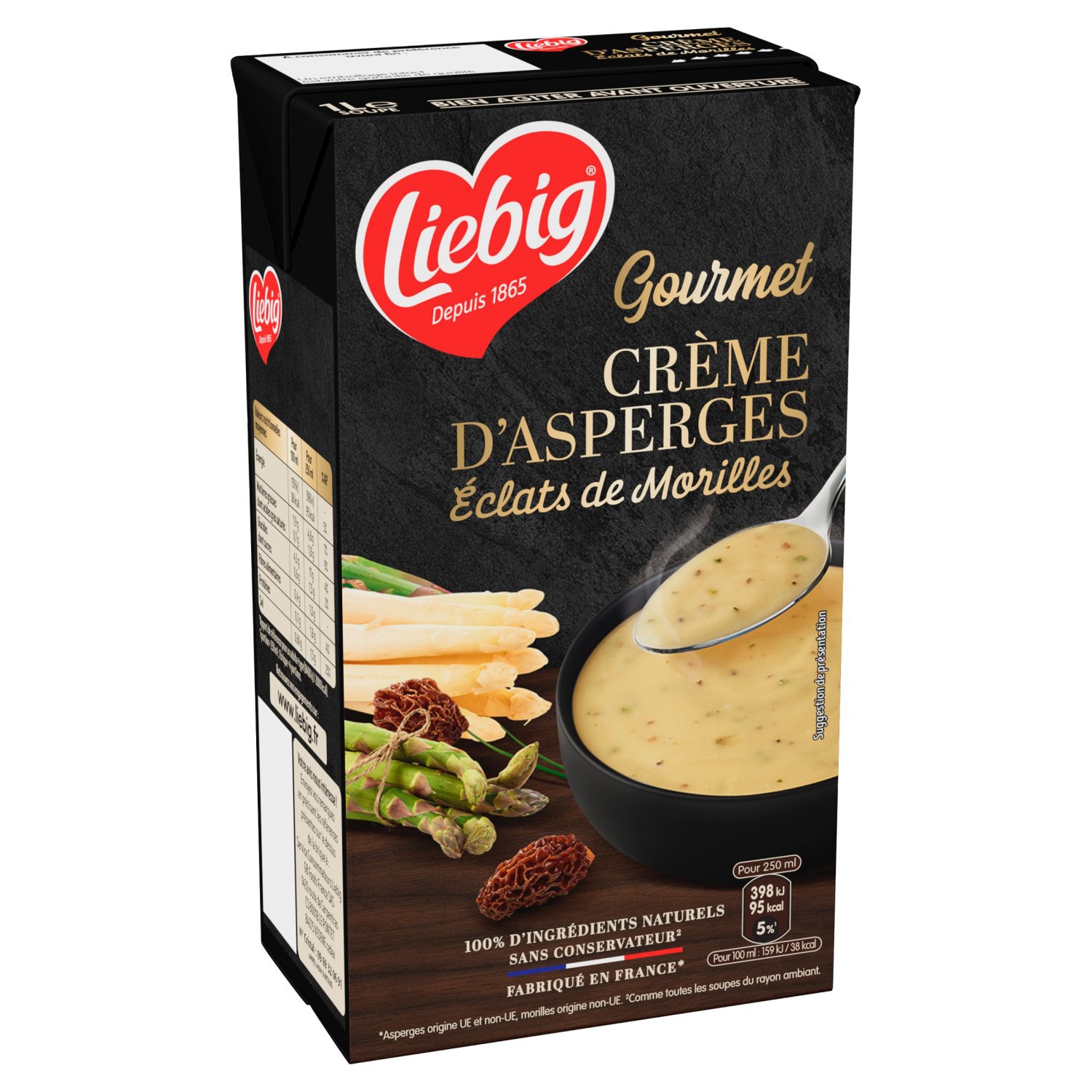 Creme d'asperges aux eclats de morilles Gourmet, 1 L - LIEBIG