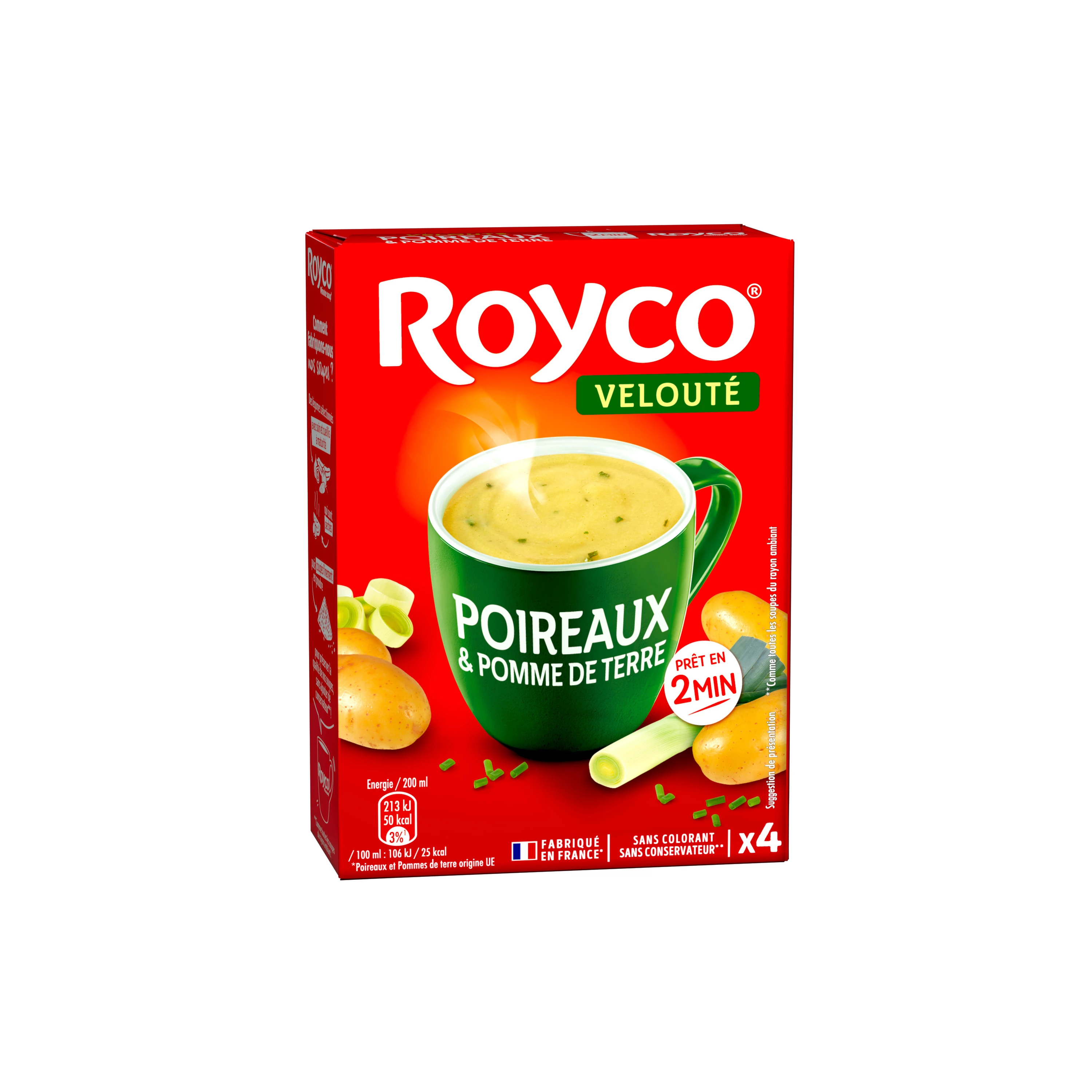 Soupe Déshydratée Veloutée Tomate à La Provença le, 4X800ml - ROYCO