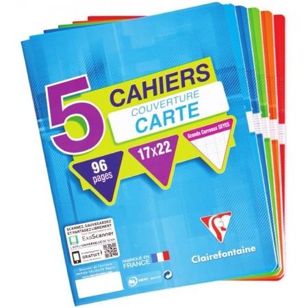 Cahier  170x22o Gr.car.x5