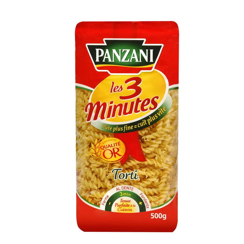 Pasta tortus 3 minutes 500g - PANZANI