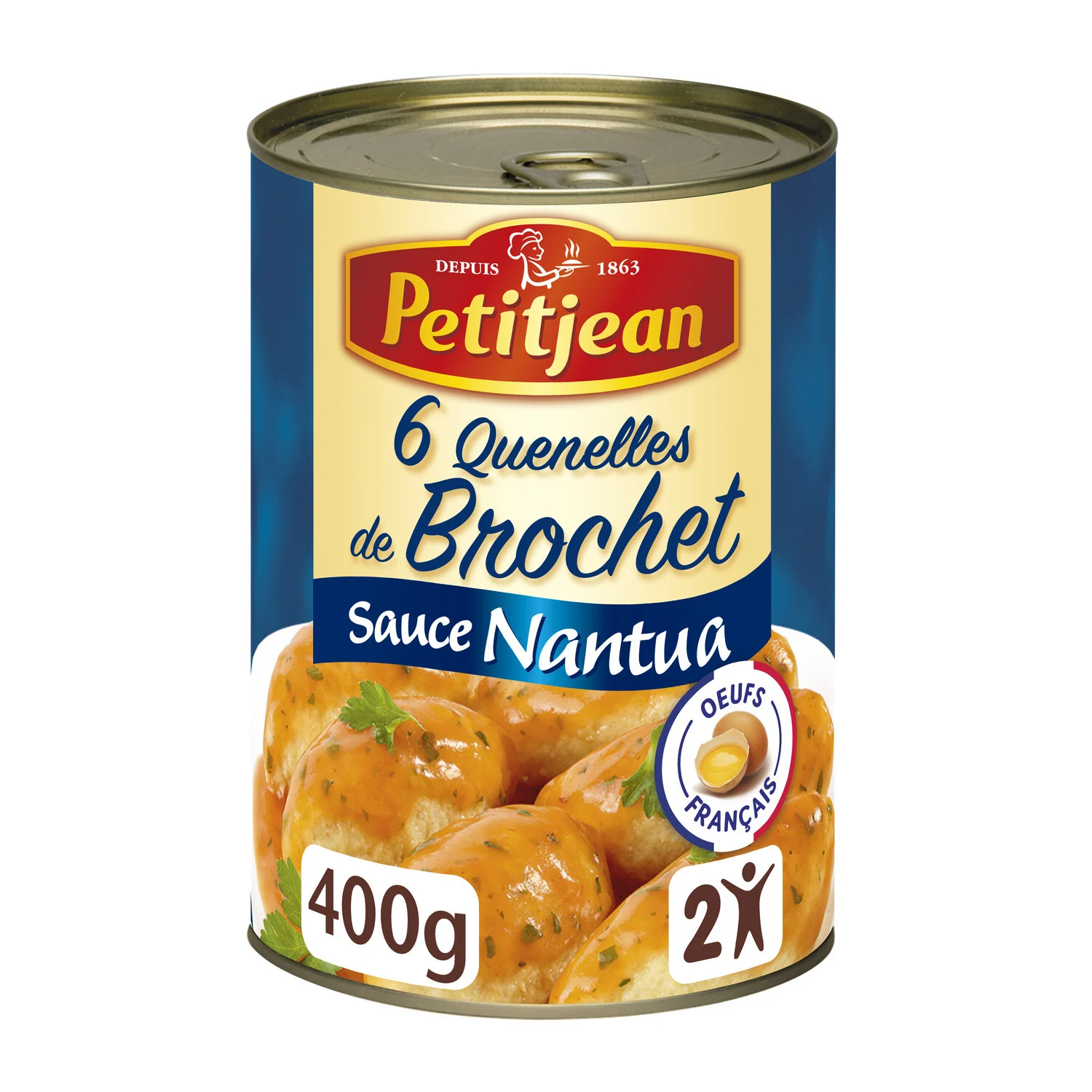 Cooked Dish Pike Quenelles Nantua Sauce 400g - Petit Jean