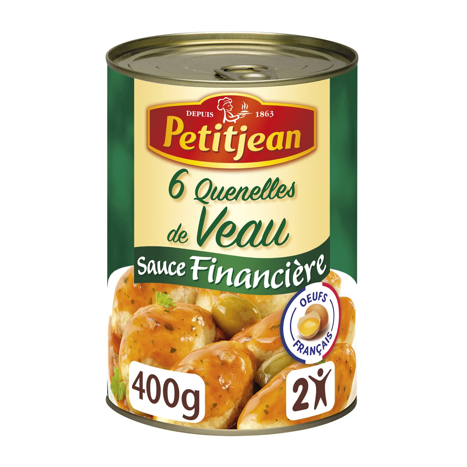 Ready Dish Veal Dumplings with Financière Sauce 400g - Petit Jean