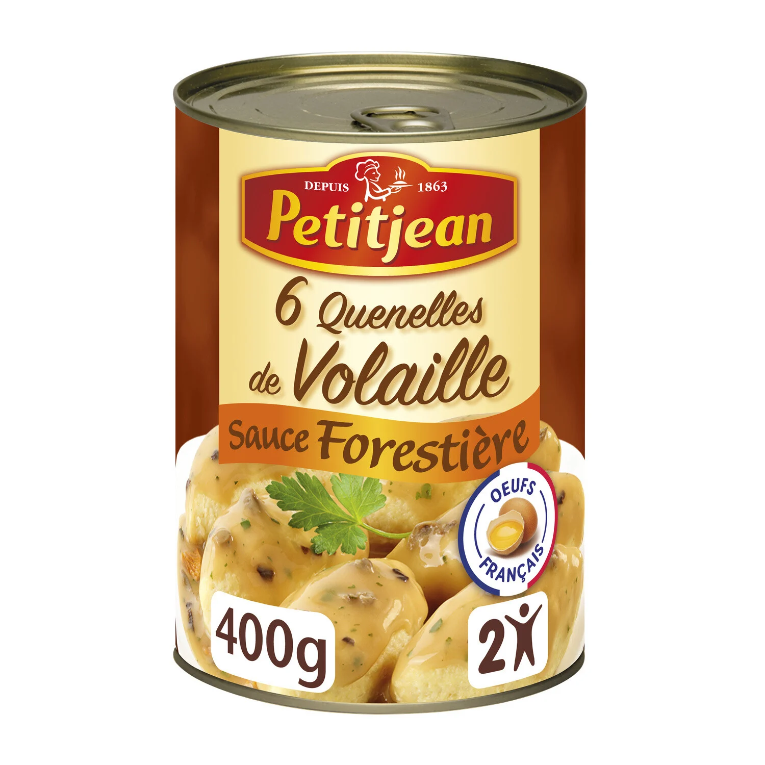 Poultry cooktops 400g forest sauce - Petit Jean