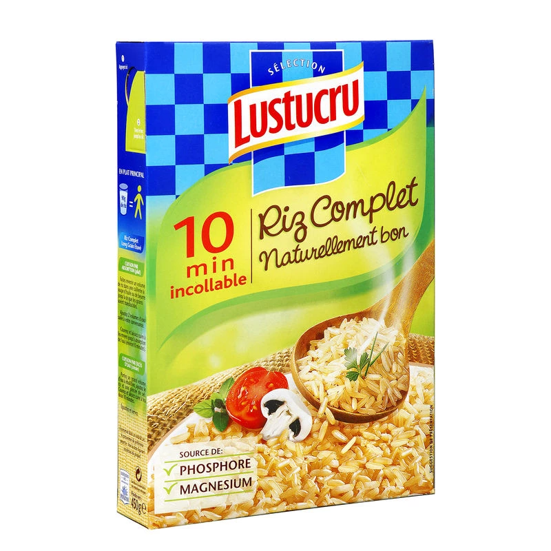 Volkorenrijst, 450 g - LUSTUCRU