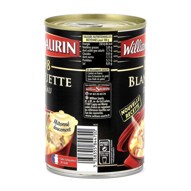 Blanquette thịt bê, 400g - WILLIAM SAURIN