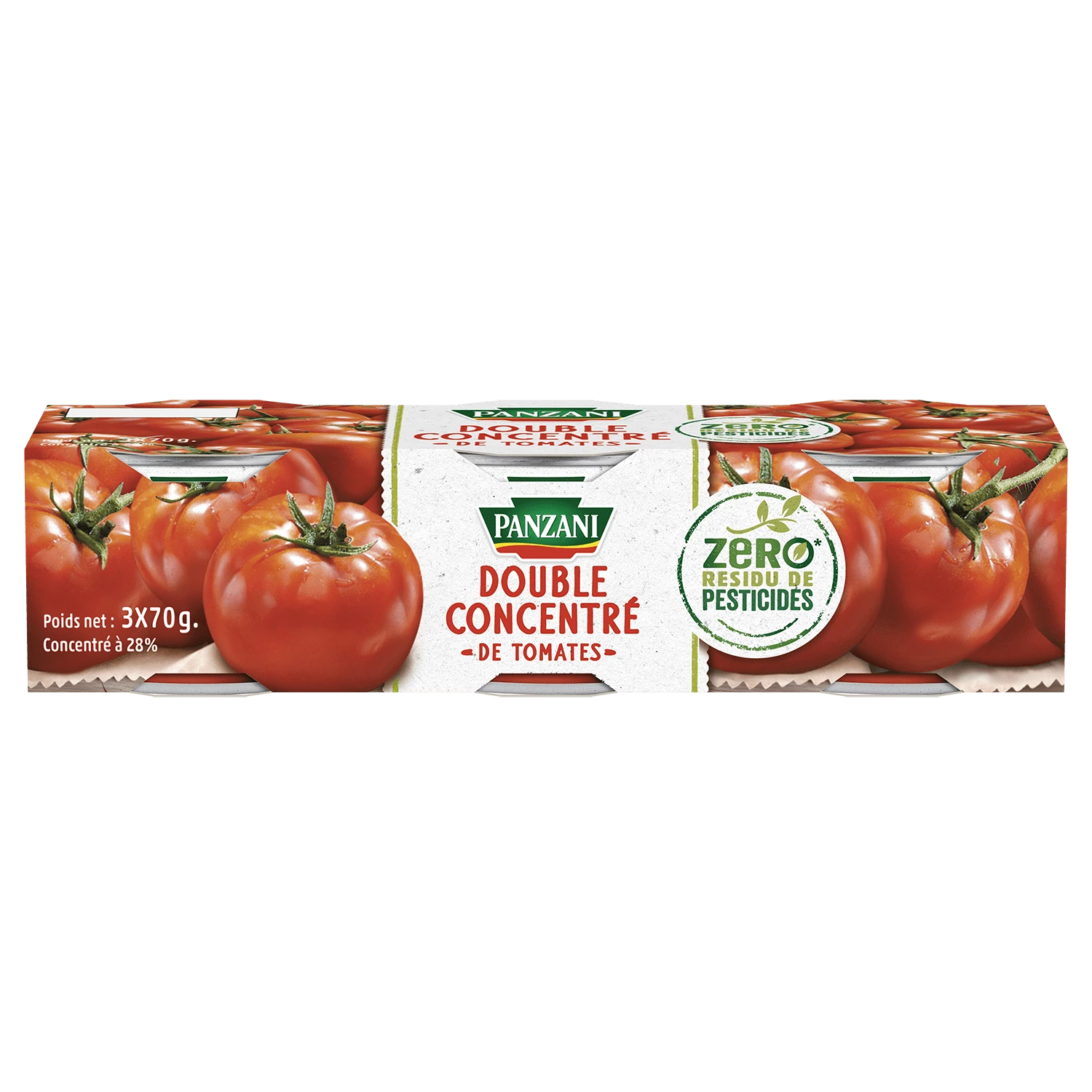 Doppio concentrato di pomodoro; 3X70g - PANZANI